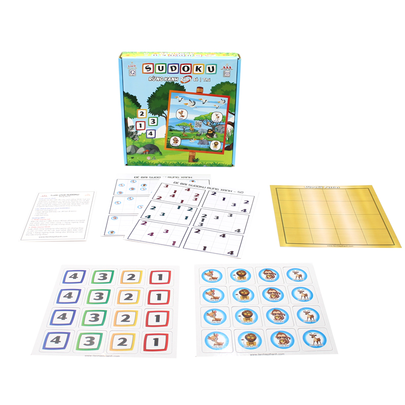 Cờ Thú 2 trong 1 Sudoku Rừng Xanh