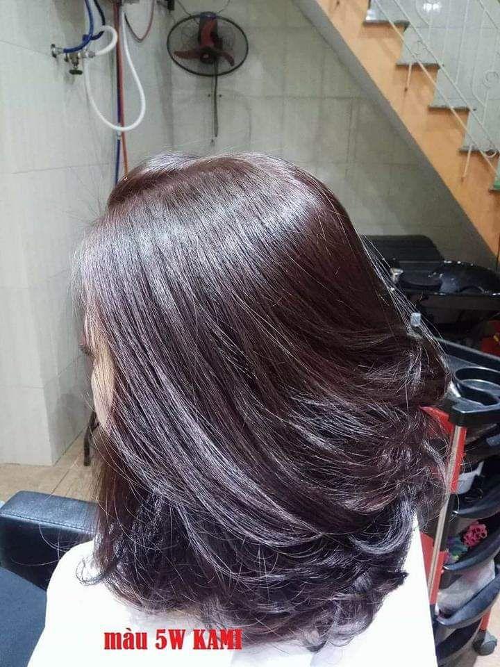 Thuốc nhuộm tóc màu Tím Trầm + kèm oxi