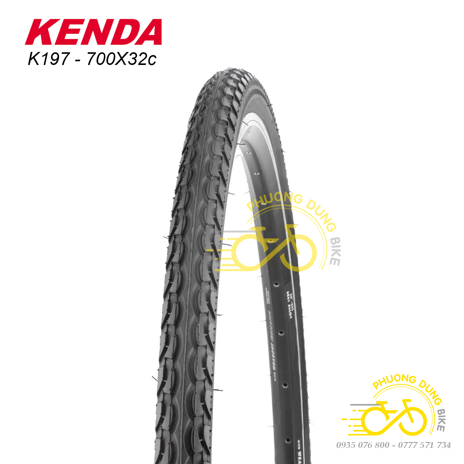 Lốp (Vỏ) xe đạp KENDA K197 700x32C - 1 Chiếc