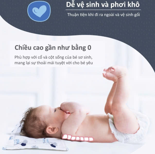 Gối cho bé KUKU KU2096 - size 27x21 cm