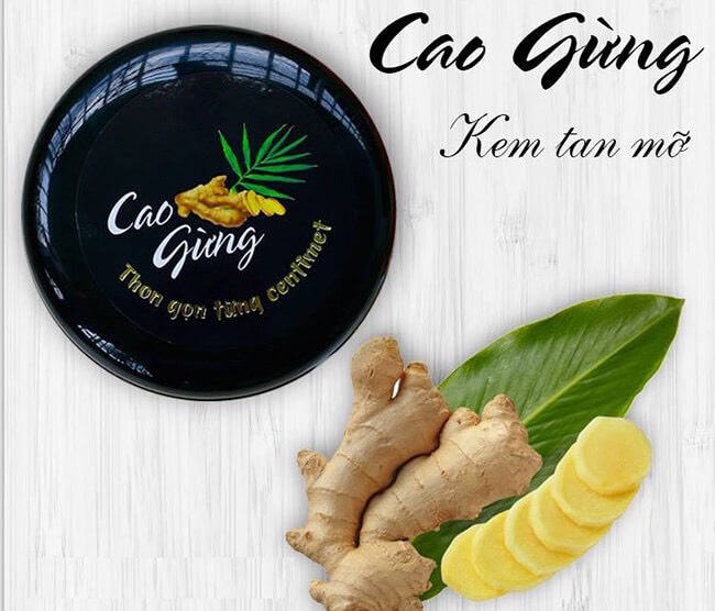 Cao gừng Massage Tan Mỡ