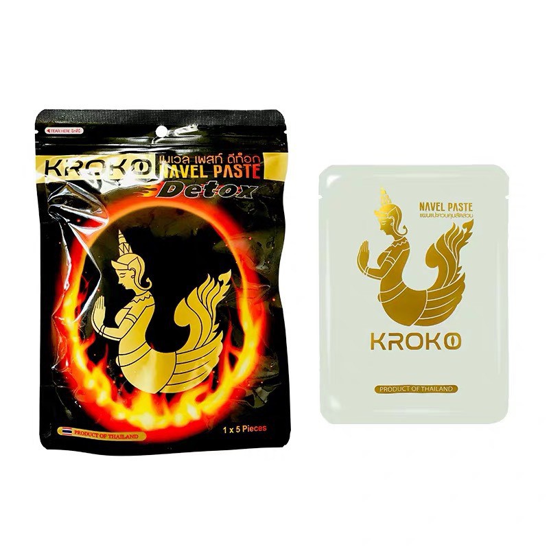 Gói 5 miếng dán tan mỡ bụng kroko thái lan