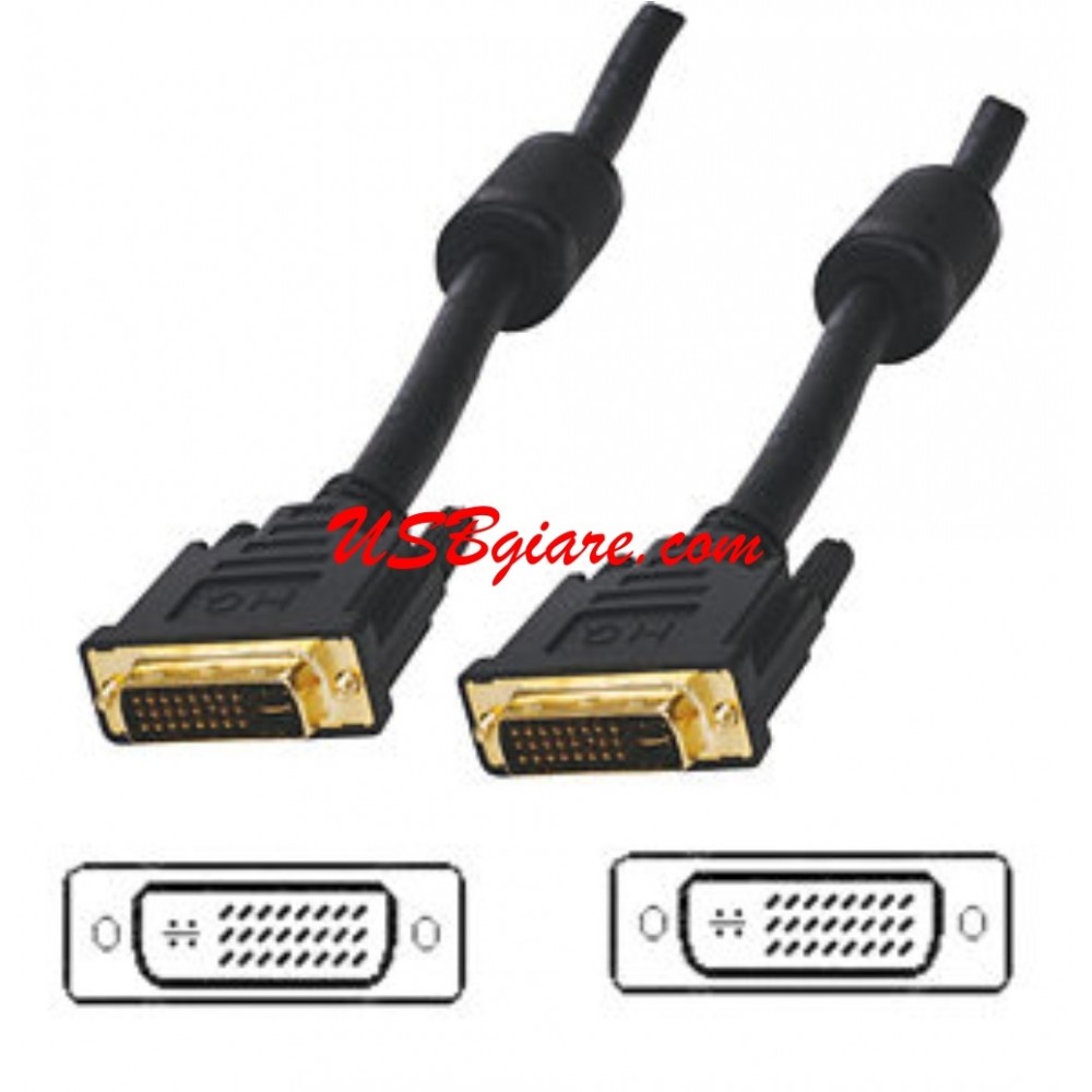 Cáp dvi 1.5m chuẩn dvi-i 24+5 dual link