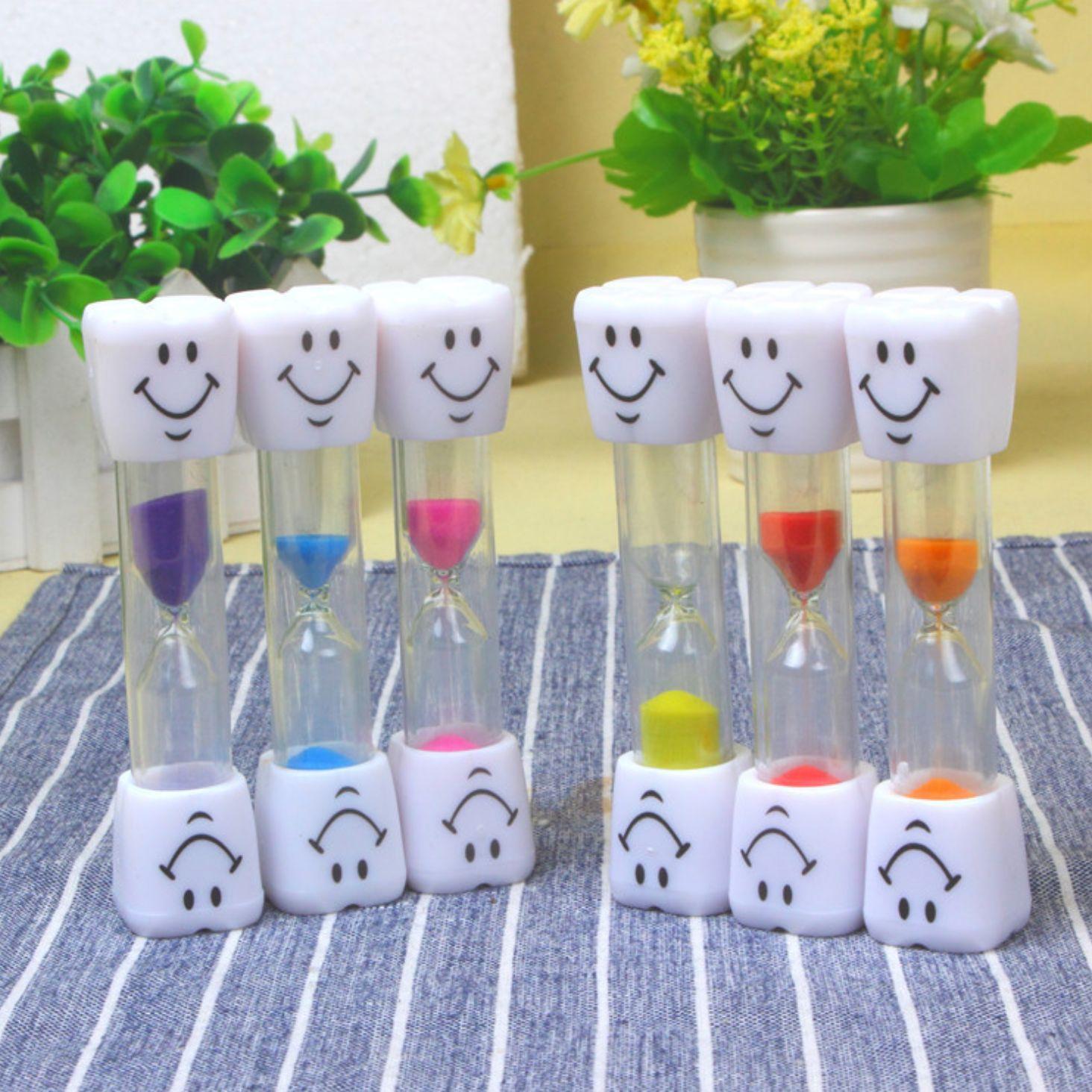 [COMBO 2 Chiếc] Đồng hồ cát hình mặt cười độc đáo - Đồng hồ cát trẻ em thời gian 3 phút
