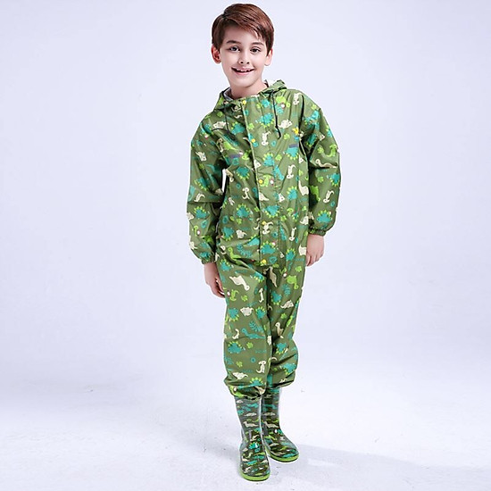 Bộ Quần Áo Mưa Vải Dù Cho Bé Chống Thấm Size 4 ( 9 - 11 tuổi )