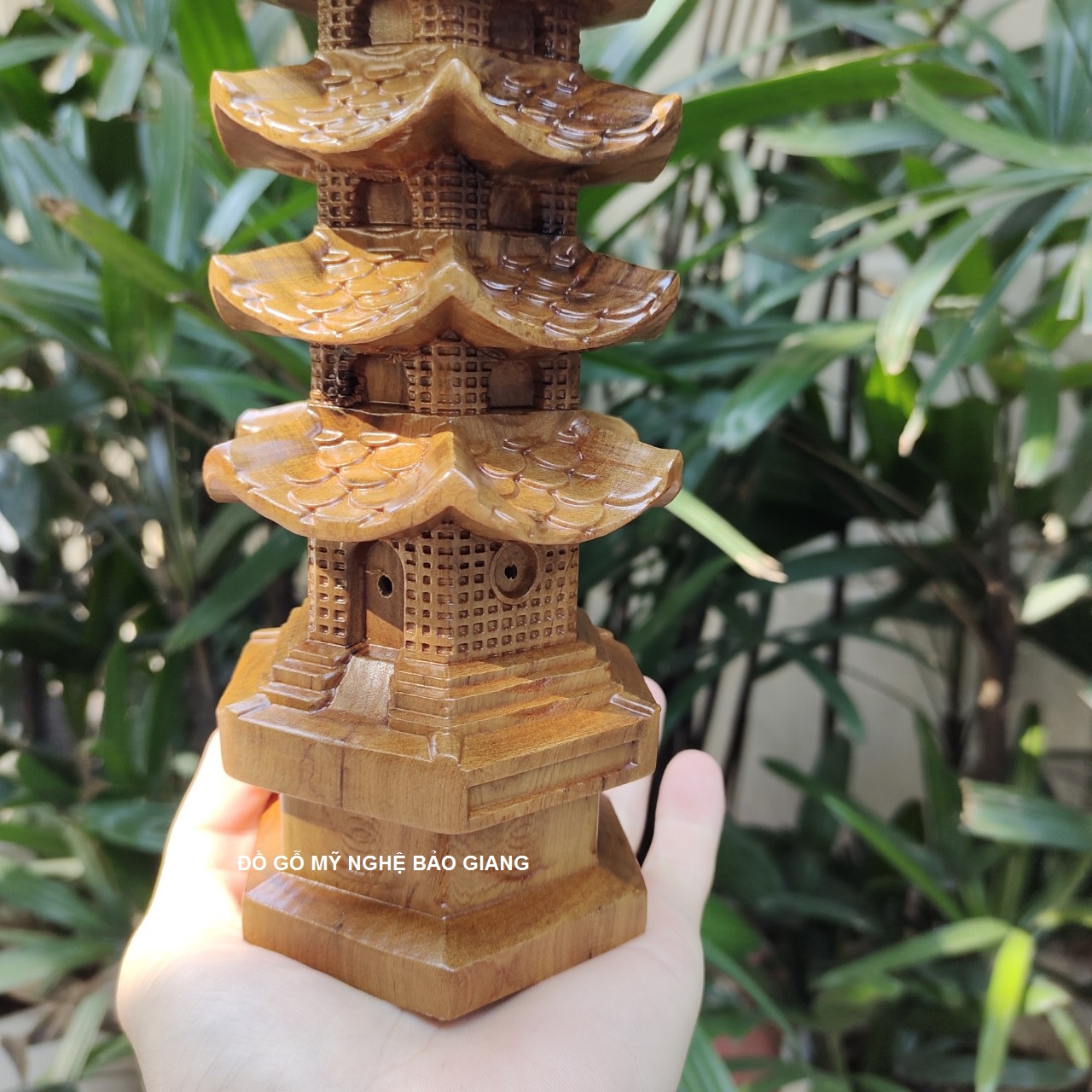 Bảo tháp xông trầm gỗ bách xanh Cực Đẹp