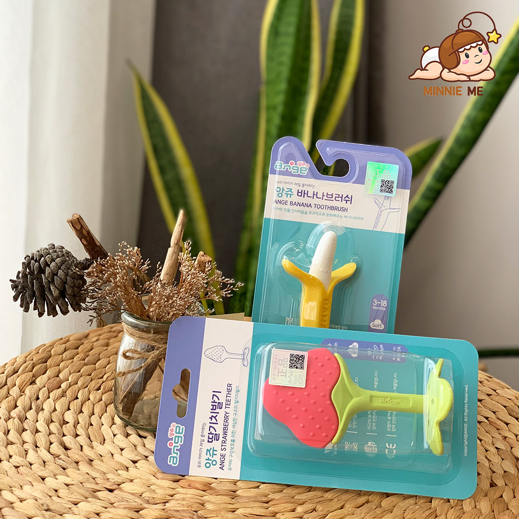 [ XẢ HÀNG] Ngậm nướu Ange Hàn Quốc (Hình dâu/hình chuối)