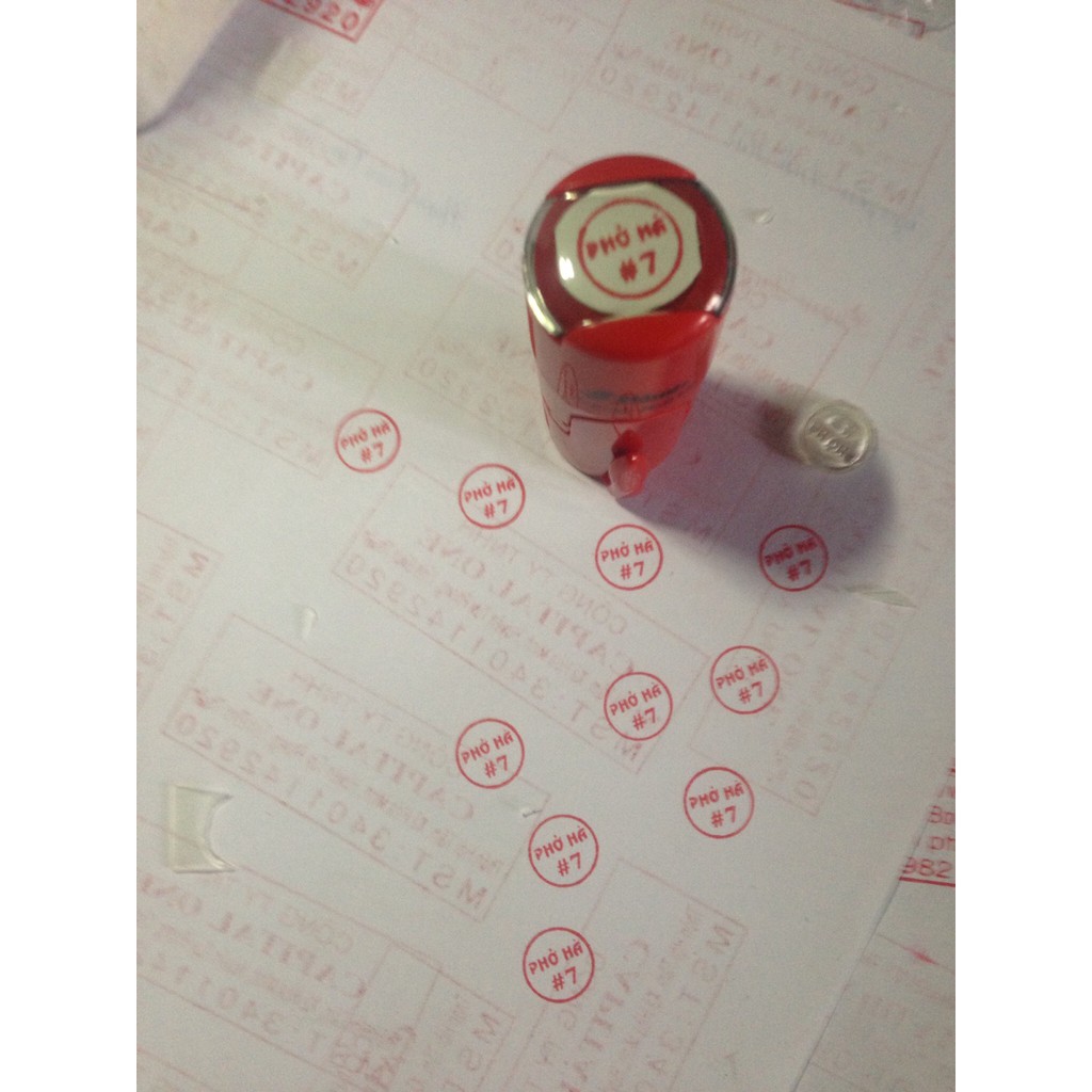 [HCM]Con Dấu Sticker Con Dấu Tích Điểm Đóng Lên Giấy Thường