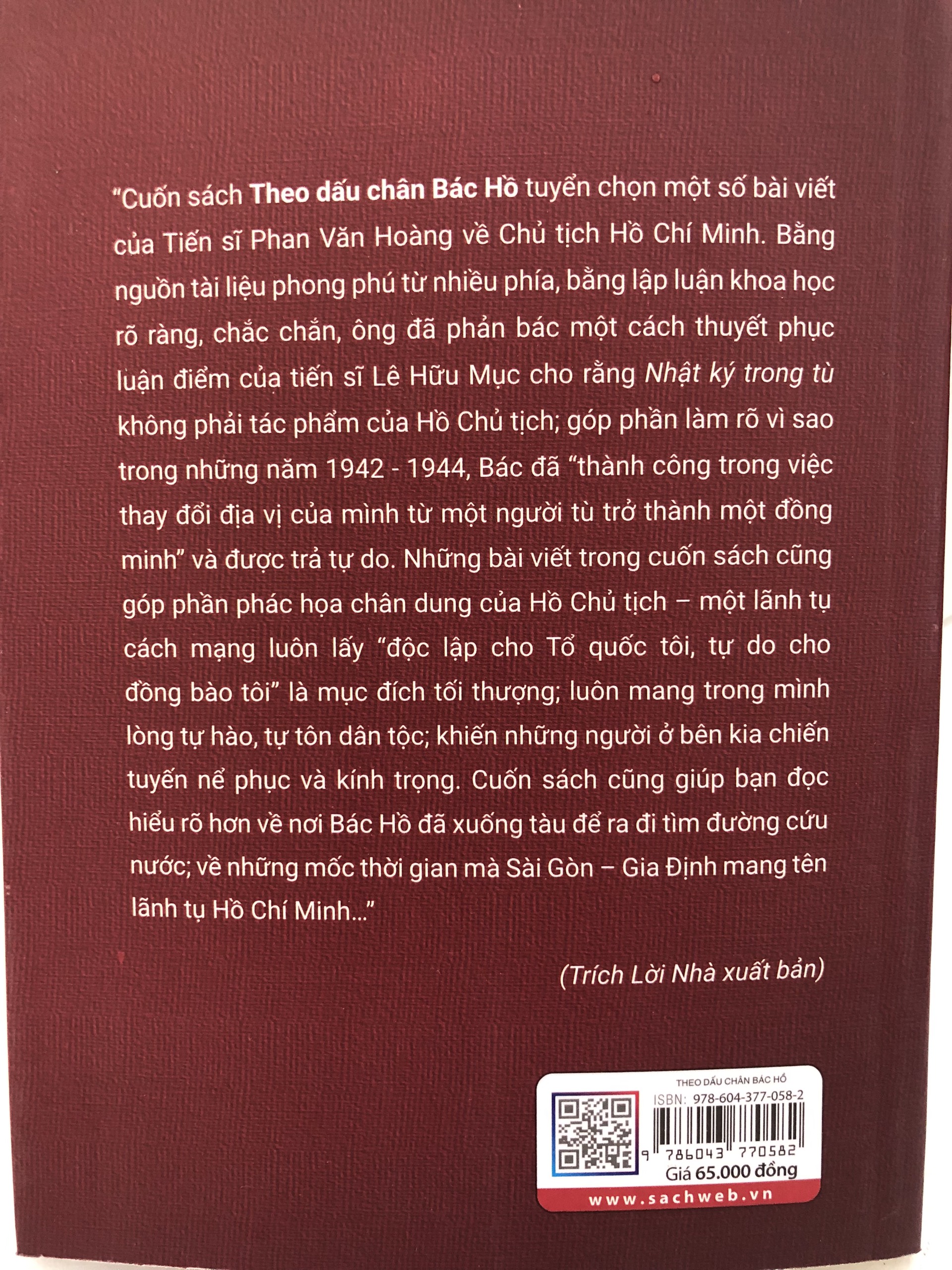 NXBHCM - Sách Theo dấu chân Bác Hồ