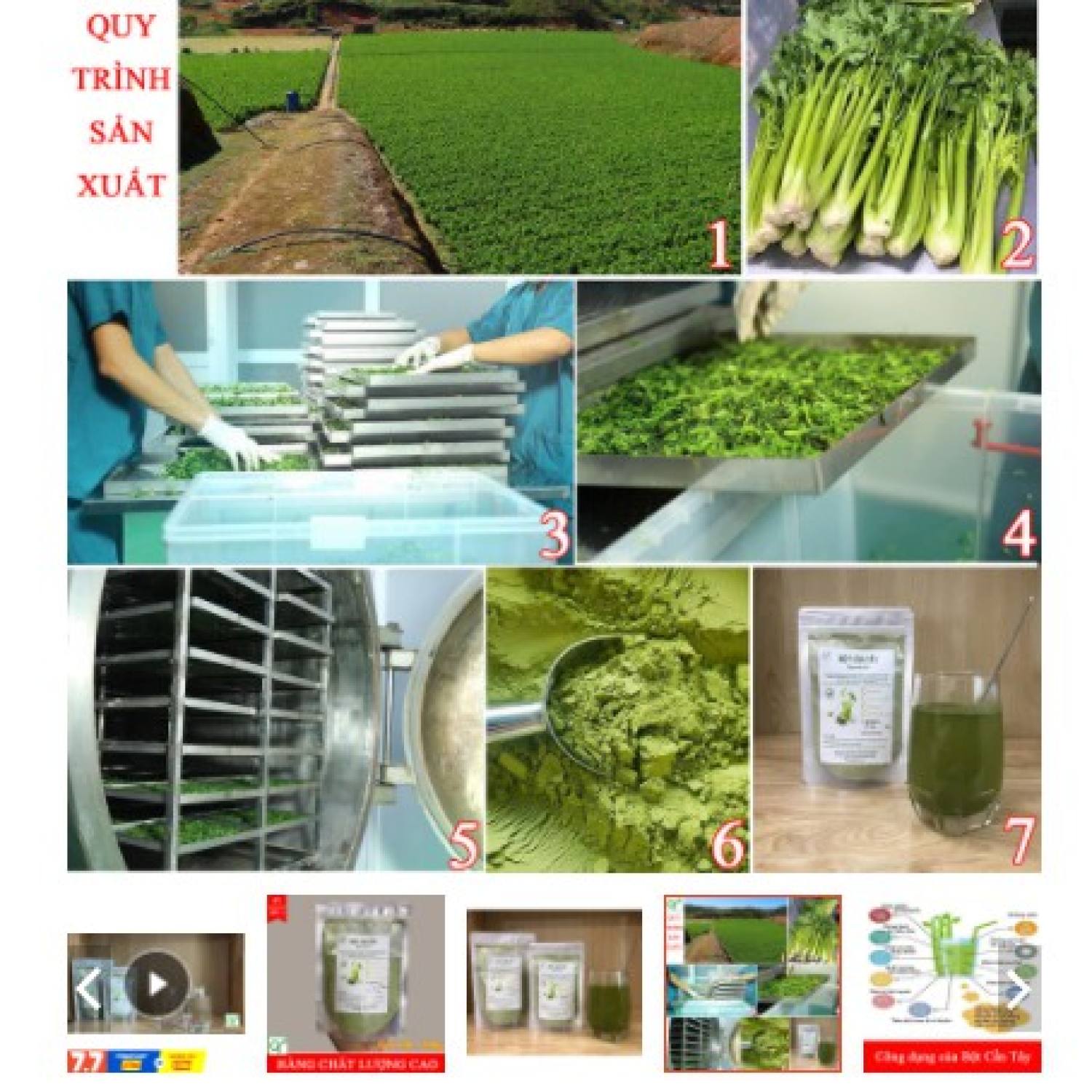 1KG BỘT CẦN TÂY NGUYÊN CHẤT SẤY LẠNH HANDMADE