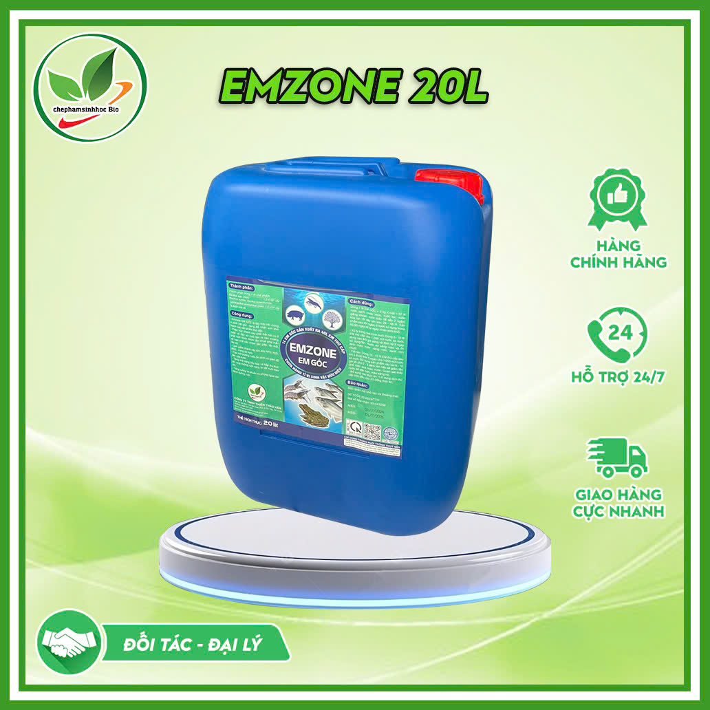 Chế phẩm sinh học EM gốc - Emzone. Can 5l