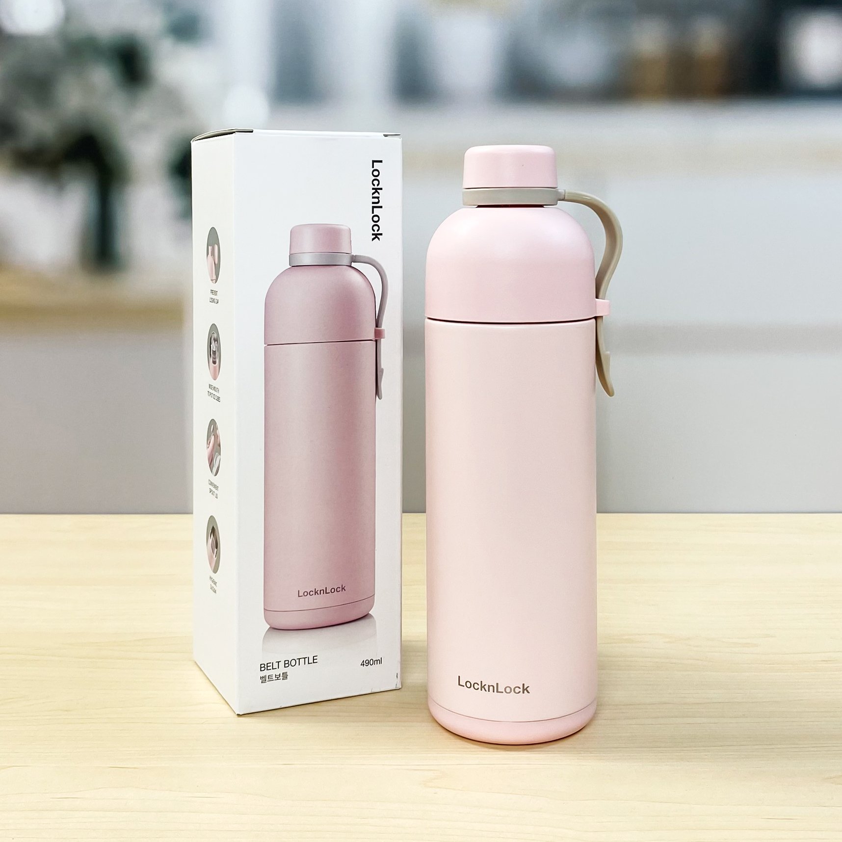 Bình giữ nhiệt LocknLock Belt Bottle LHC4267- 490ml