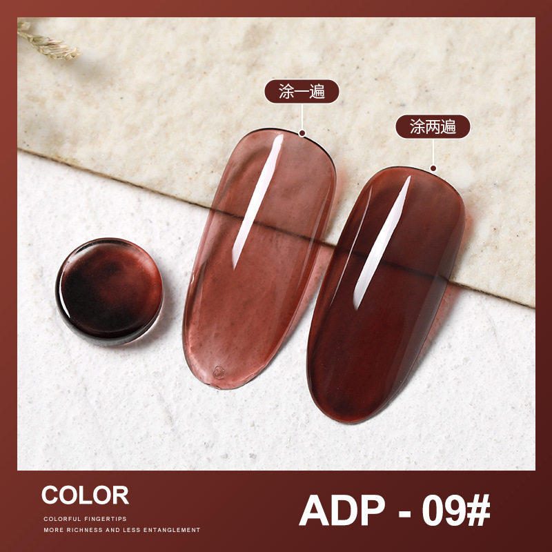 Sơn gel AS mã ADP - màu thạch | chai đỏ 15ml