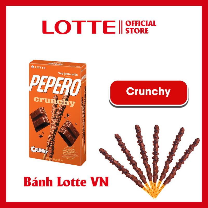 (7 Vị) Bánh Que Pepero Lotte Hàn Quốc 32g