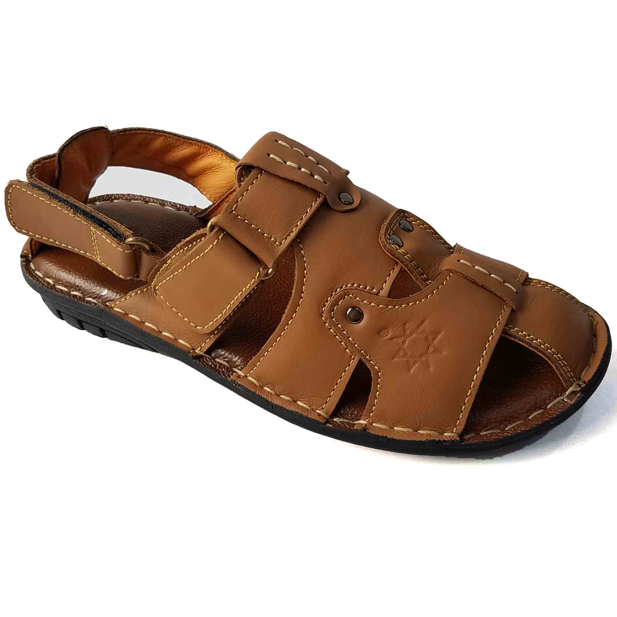 [HCM]Giày Sandal Bít Mũi Nam BIGBEN Da Bò Thật Cao Cấp