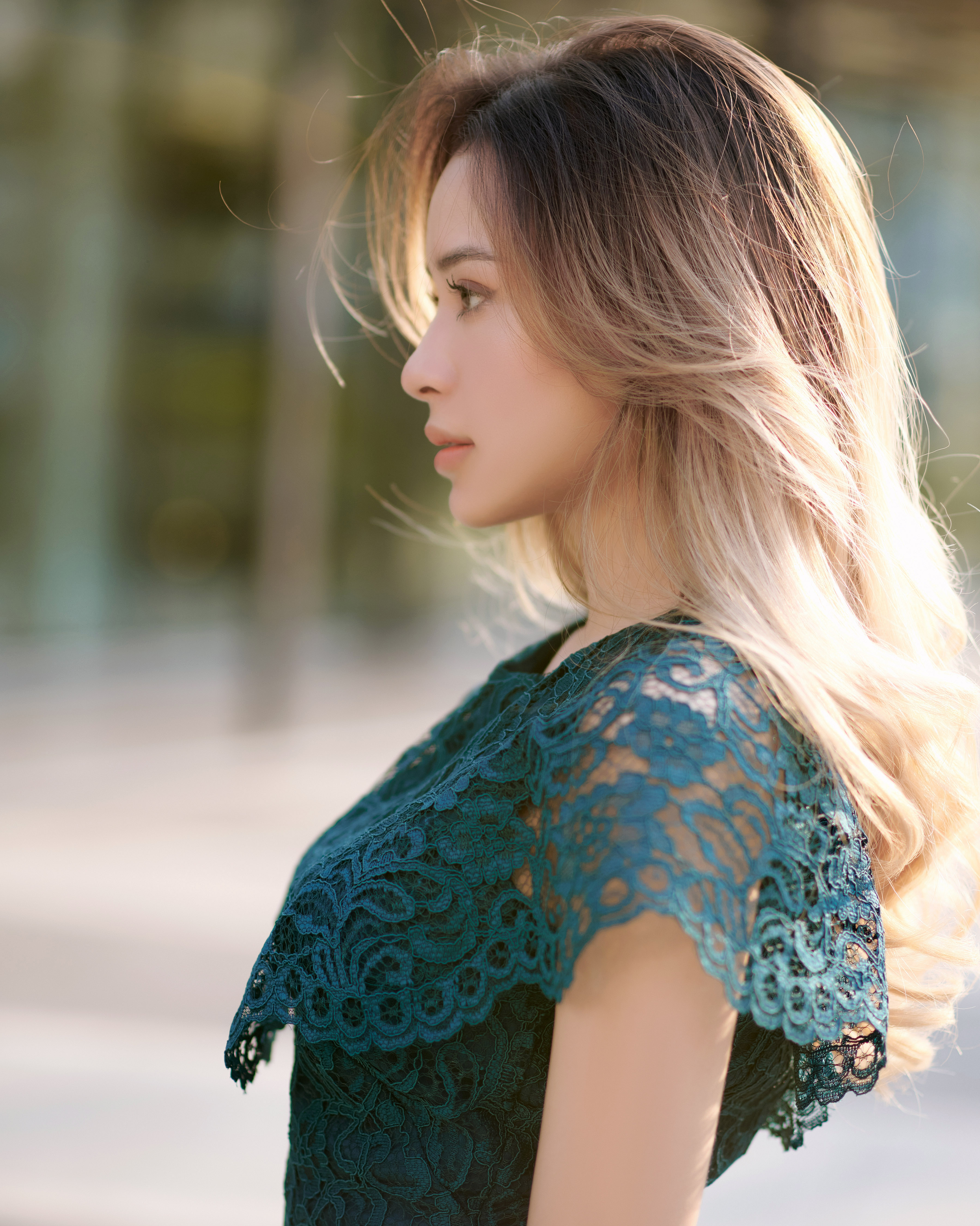 Đầm Ren Xanh Rêu
