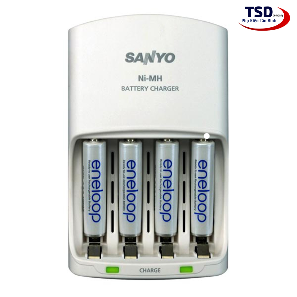 Bộ Sạc Pin AA, AAA Sanyo Eneloop Chính Hãng