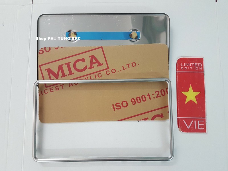 Biển số INOX loại dài