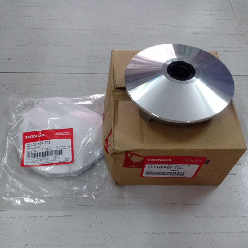 Cặp nhôm nồi chén bi + cánh quạt nồi honda pcx 2018-2020 chinh hãng