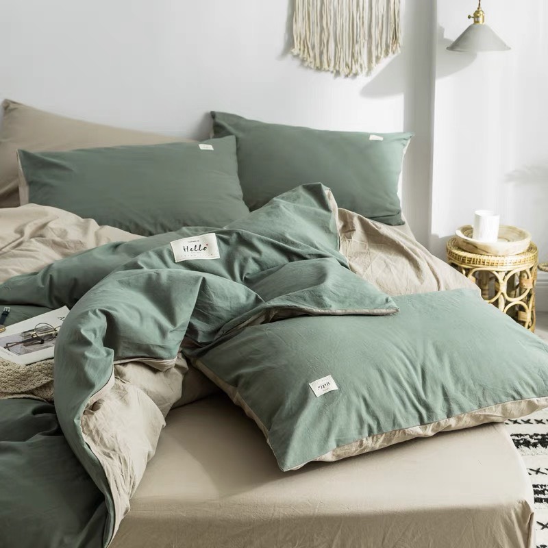 Bộ chăn ga gối Cotton Tici Lidaco 4 món Basic
