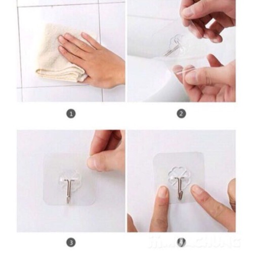 3 cái móc dán tường siêu dính