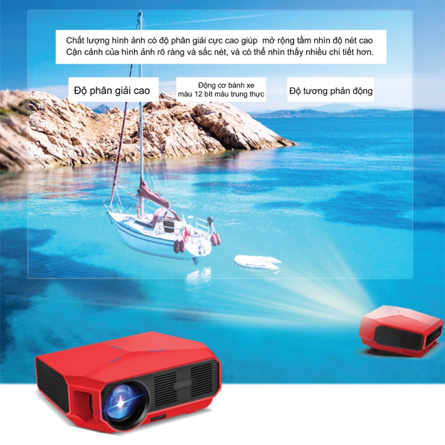 Máy Chiếu Mini A4300, Máy Chiếu Phim Tại Nhà, SONETS.