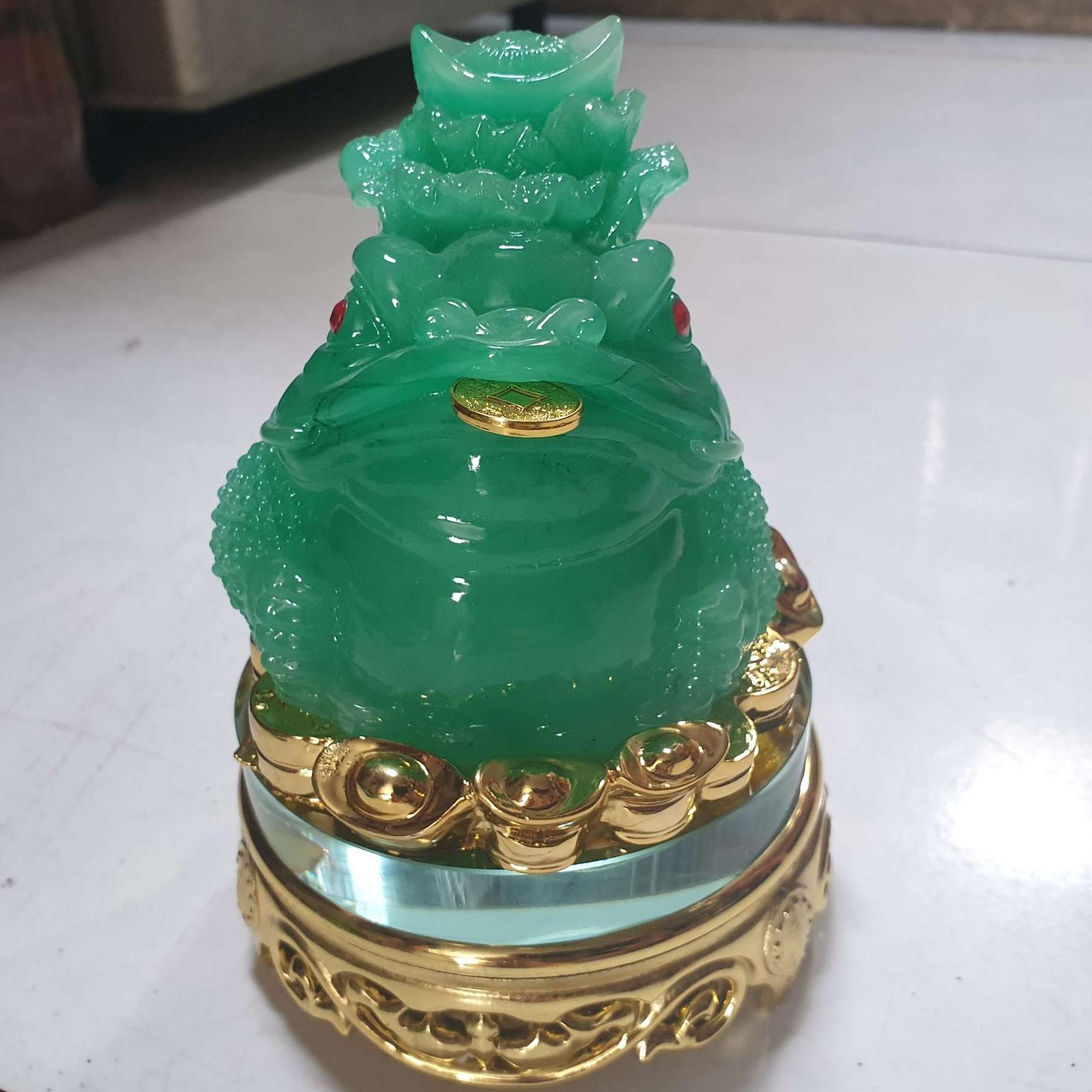 [HCM]cóc ngậm tiền phong thủy cao 16 cm