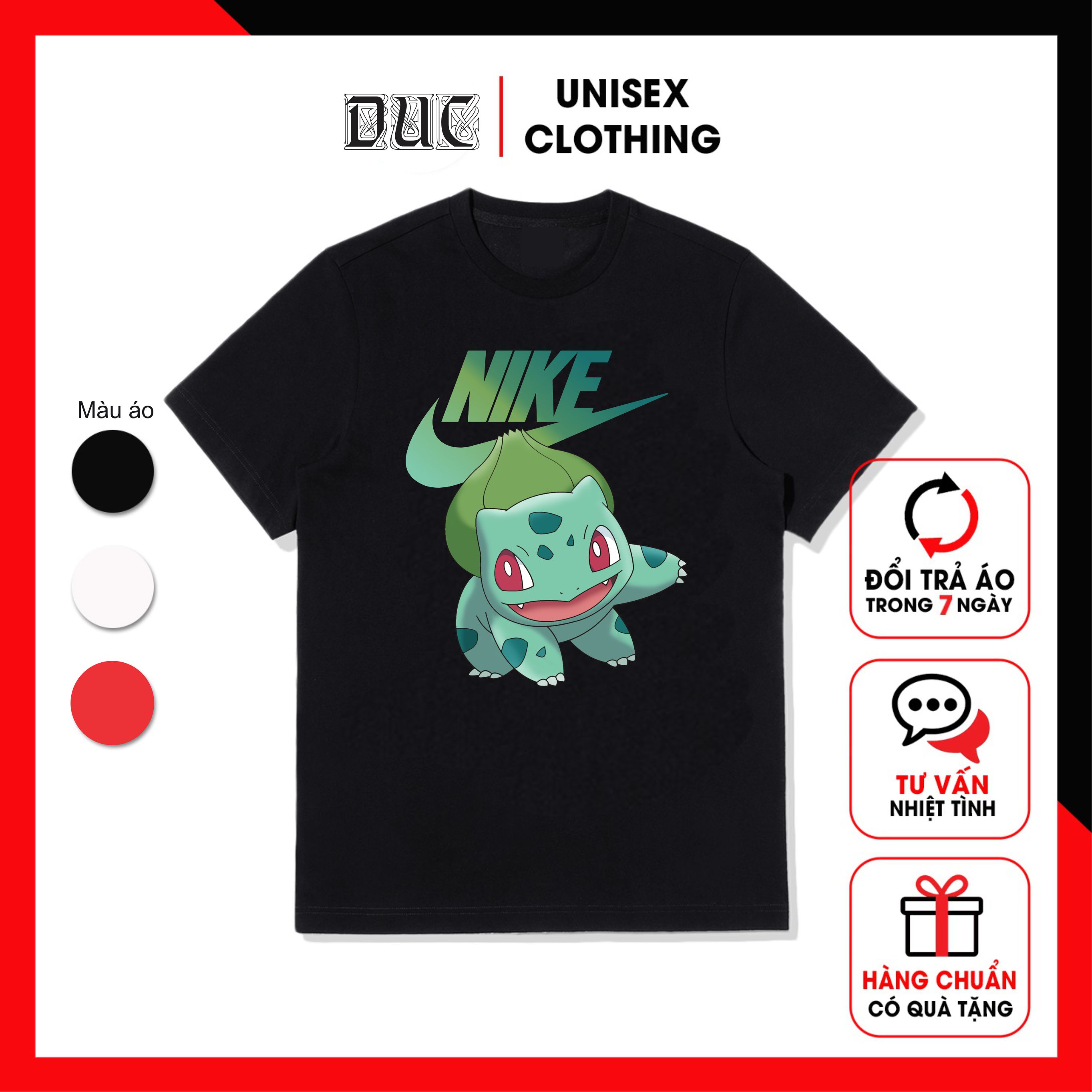 Bộ Sưu Tập Áo Thun Pokemon Dễ Thương Màu Đen