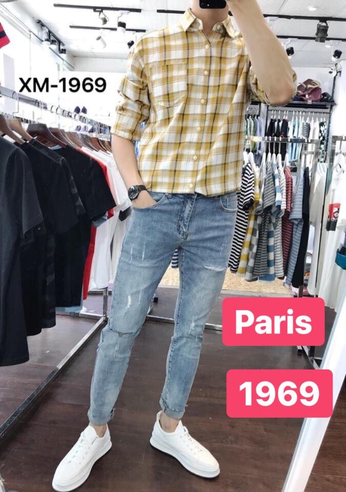 QUẦN JEAN NAM CHẤT BÒ XANH XƯỚC HOT BOY CỰC CHẤT CAO CẤP - PARIS FASHION