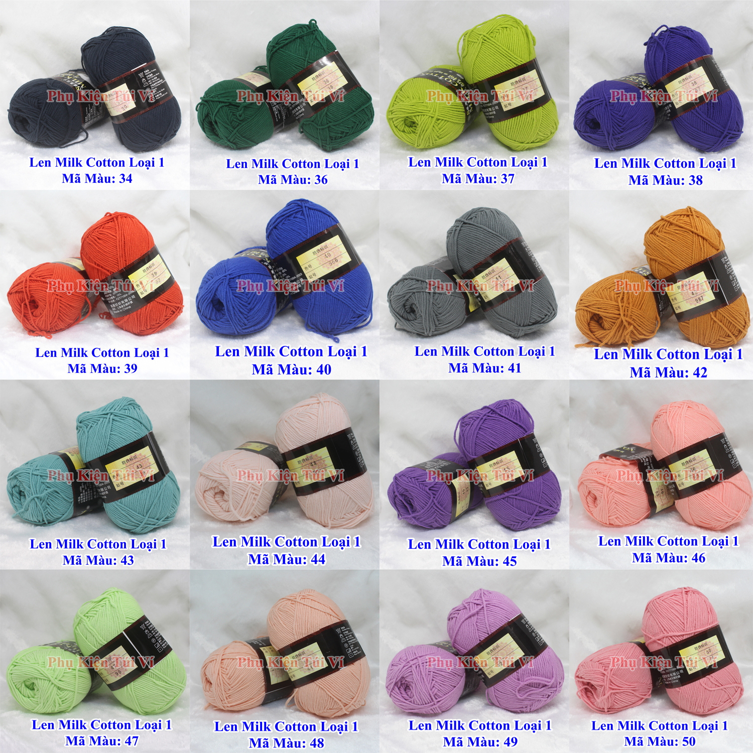 Len Milk Cotton Loại 1 (70k/1 cuộn)