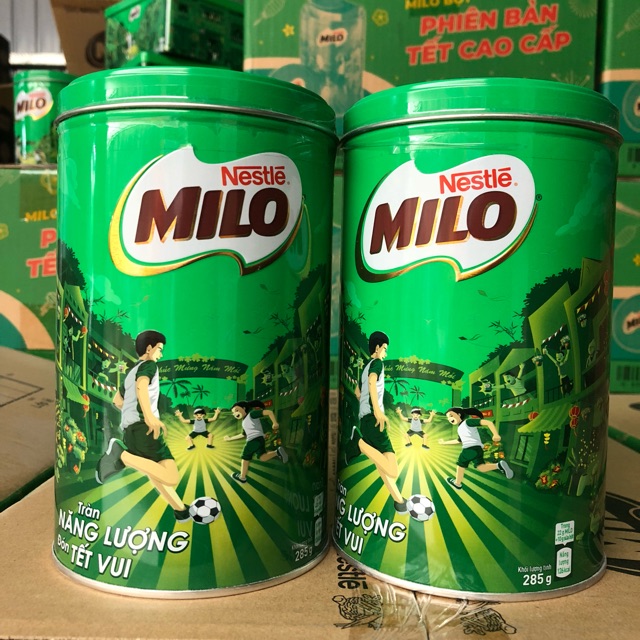 Nestle Milo lúa mạch [sữa bột] - Hộp thiếc 285g date mới