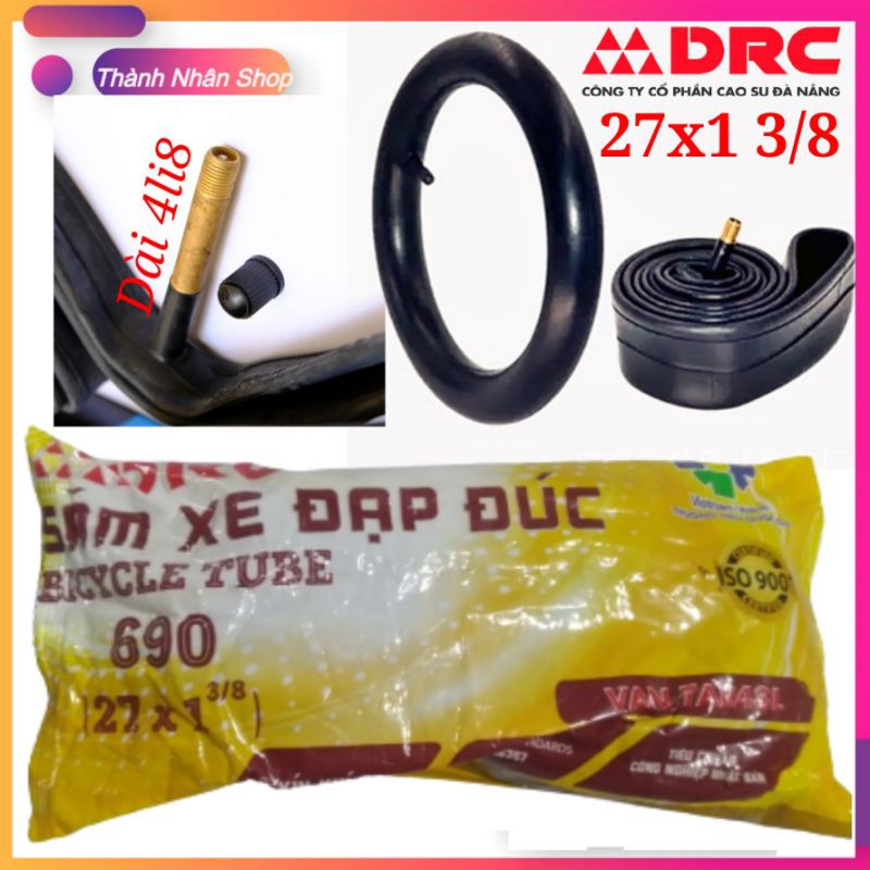 [HCM]Ruột xe đạp 27x1 3/8 ( 680 - 690 ) DRC Van dài 4li8