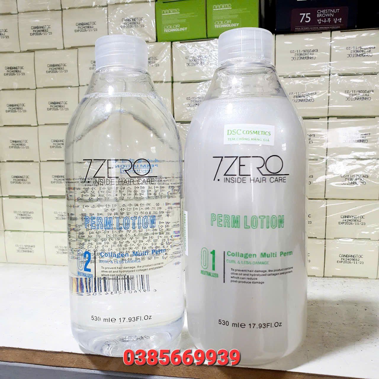 THUỐ UỐN LẠNH TẠI NHÀ 7.ZERO 530ml ( UỐN MÁI, UỐN XÙ MÌ, UỐN PHỒNG CHÂN TÓC)