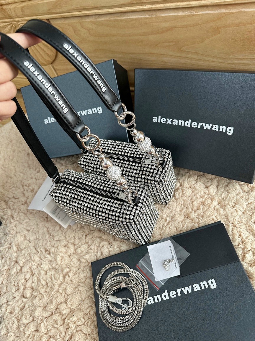 Túi Alexangder.WANG Đính Đá Fullbox Cao Cấp Siêu Xinh (Authentic Tuồn)