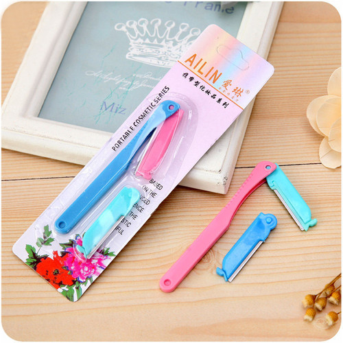 Combo 2 Bộ dao cạo lông mày Ailin kèm lưỡi thay thế