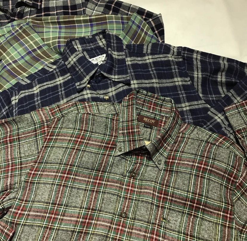 Áo Sơ Mi Caro ,  Flannel Secondhand  Sọc Caro, Họa Tiết Dài Tay Thời Trang Vintage Tuyển Chọn Mẫu Siêu Đẹp - dosi666 m1 + 2