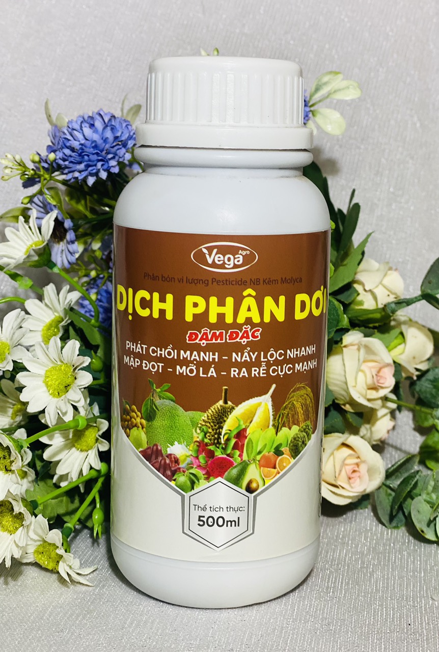 Phân bón lá vi lượng DỊCH PHÂN DƠI đậm đặc chai 500ml