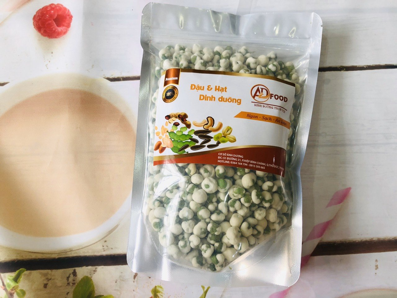 1kg ĐẬU HÀ LAN SẤY SỬA GIÒN BÉO HẤP DẪN