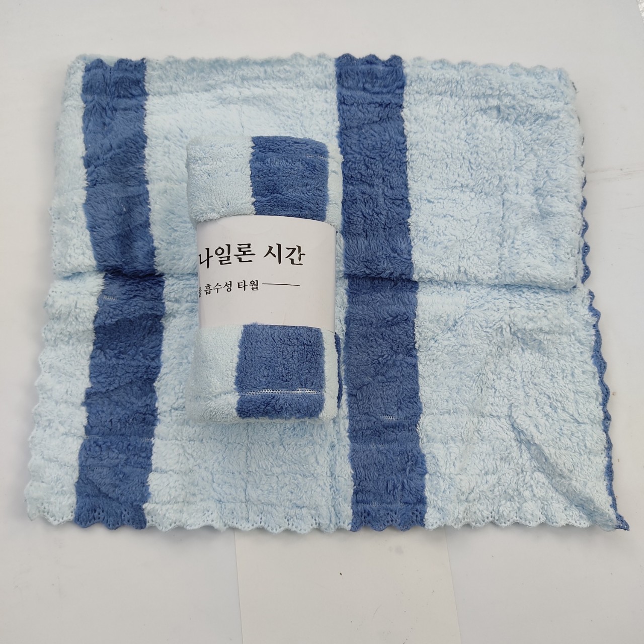 2 khăn mặt Hàn Quốc cotton siêu thấm kích thước 30x50cm