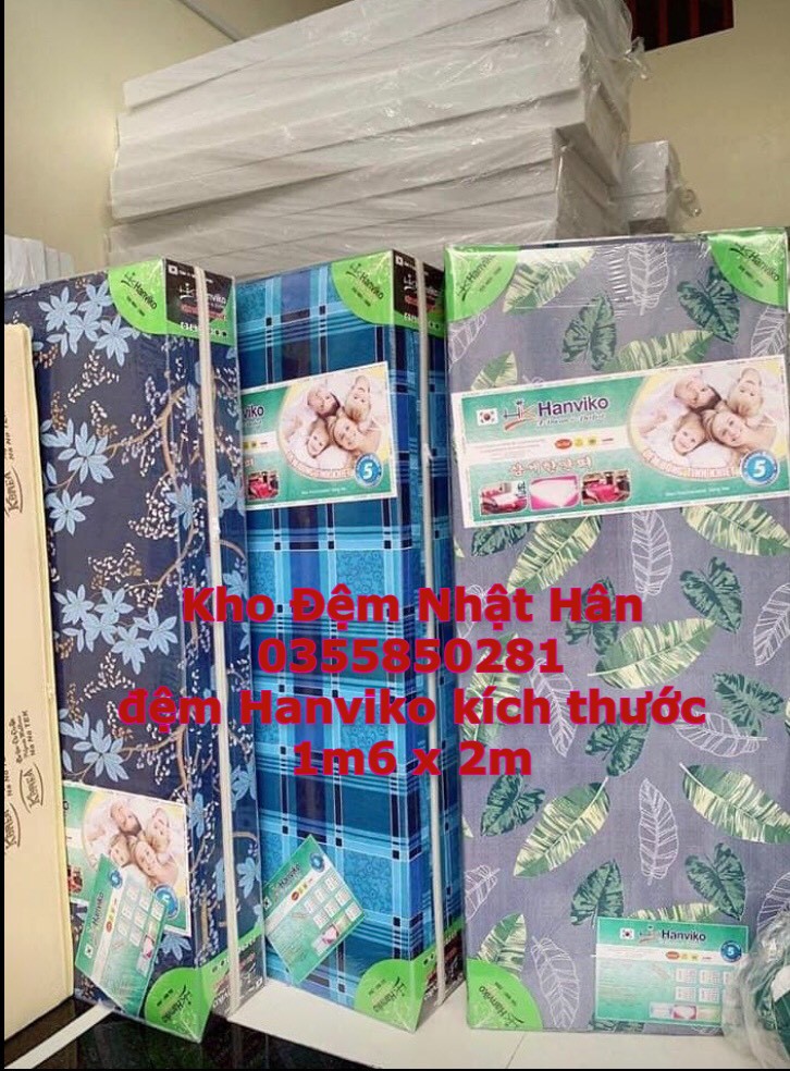 Đệm ngủ ,đệm bông ép HanViko 1m6x2m