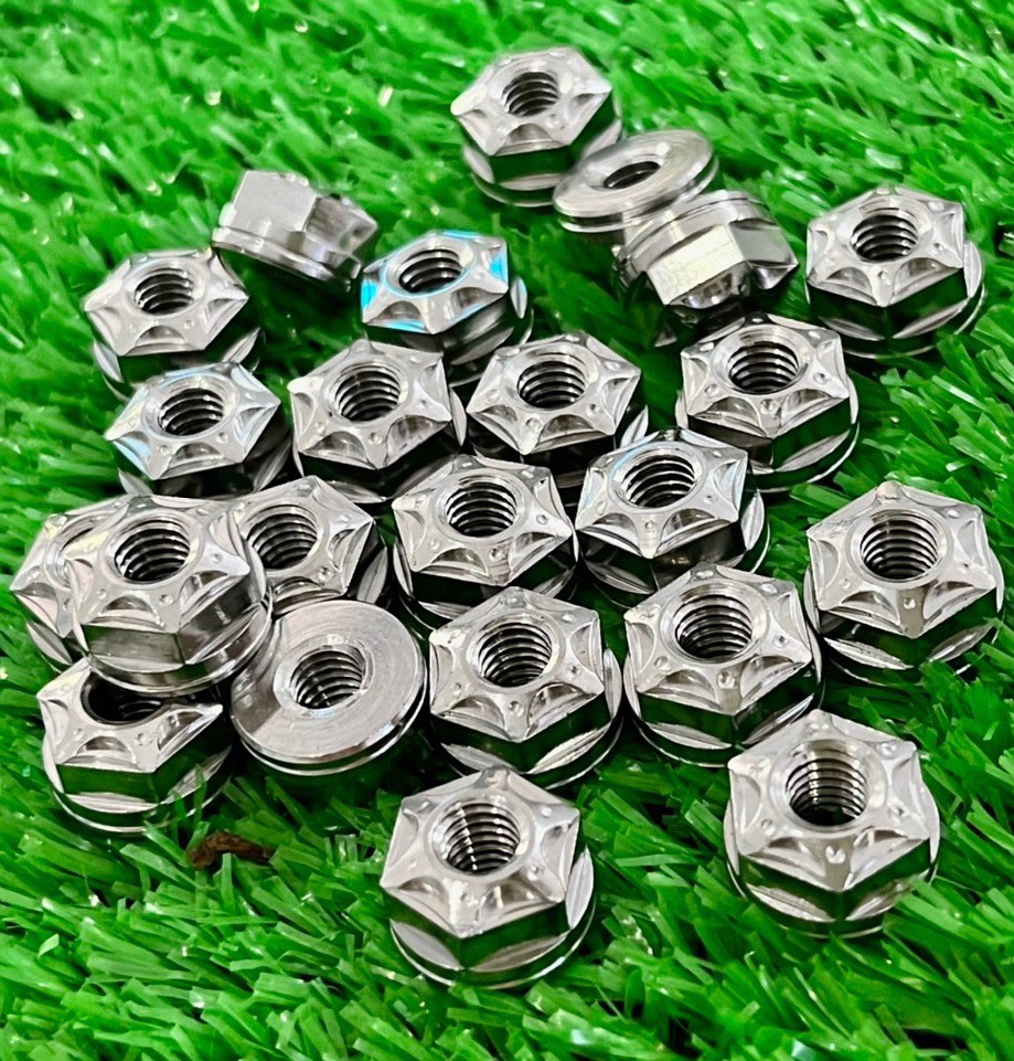 Tán Pit, Hở Titanium - Inox Cho Các Dòng Xe