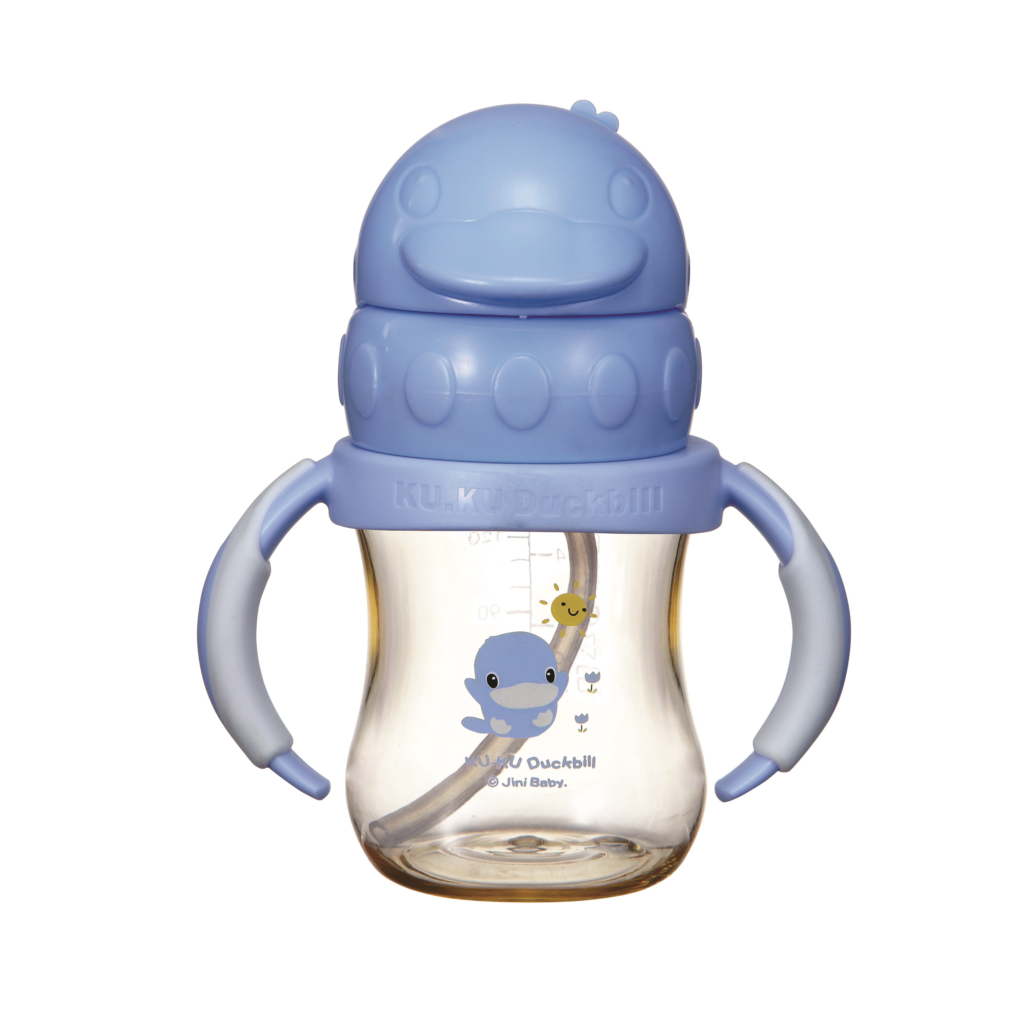 Bình uống nước có tay cầm nhựa ppsu kuku ku5881a - 140ml