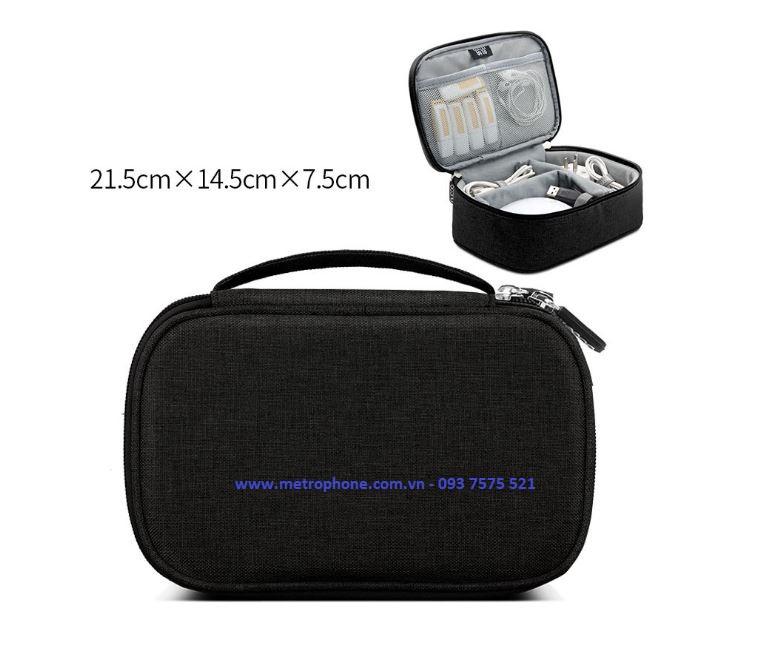 Túi đựng đồ công nghệ 1 ngăn baona 21.5cm x 14.5cm x 17.5cm