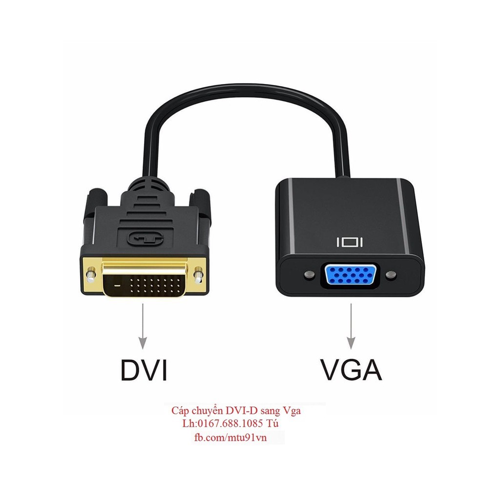 [HCM]Cáp Chuyển DVI (24+1) Sang VGA