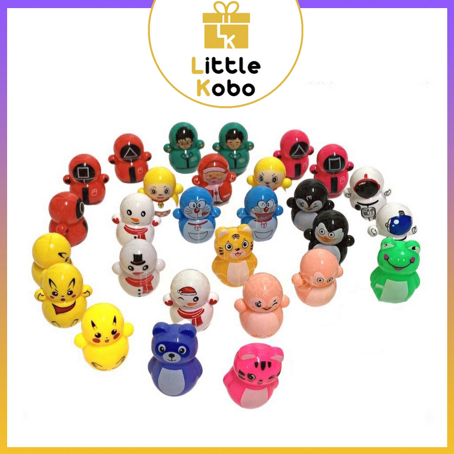Đồ Chơi Lật Đật Mini Doraemon Cho Bé Cute Dễ Thương Phi Hành Gia Hello Kitty Ninja Squid Game Đồ Chơi Trẻ Em Trí Tuệ