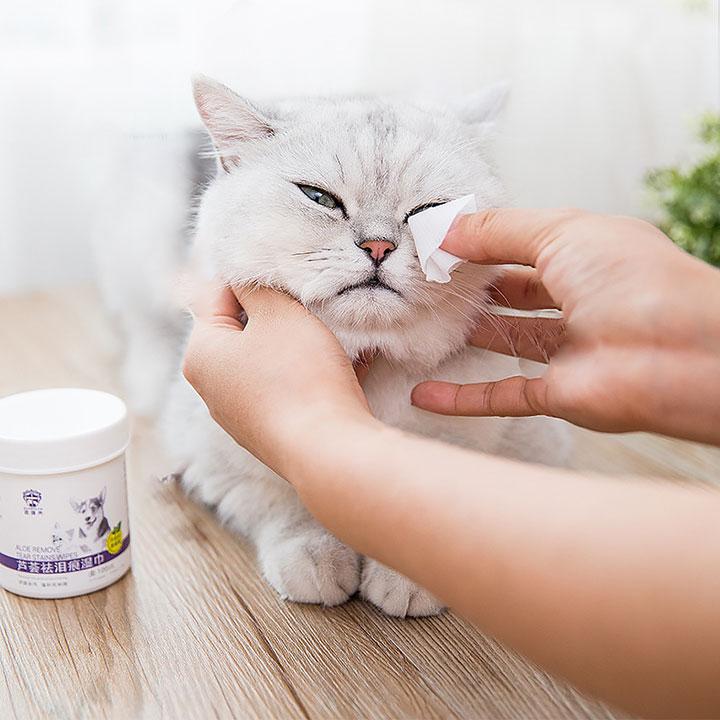 [HOÀN TIỀN 10%][Lấy mã giảm thêm 30%] Hộp giấy lau ố mắt ALoe Remove cho thú cưng - CutePets