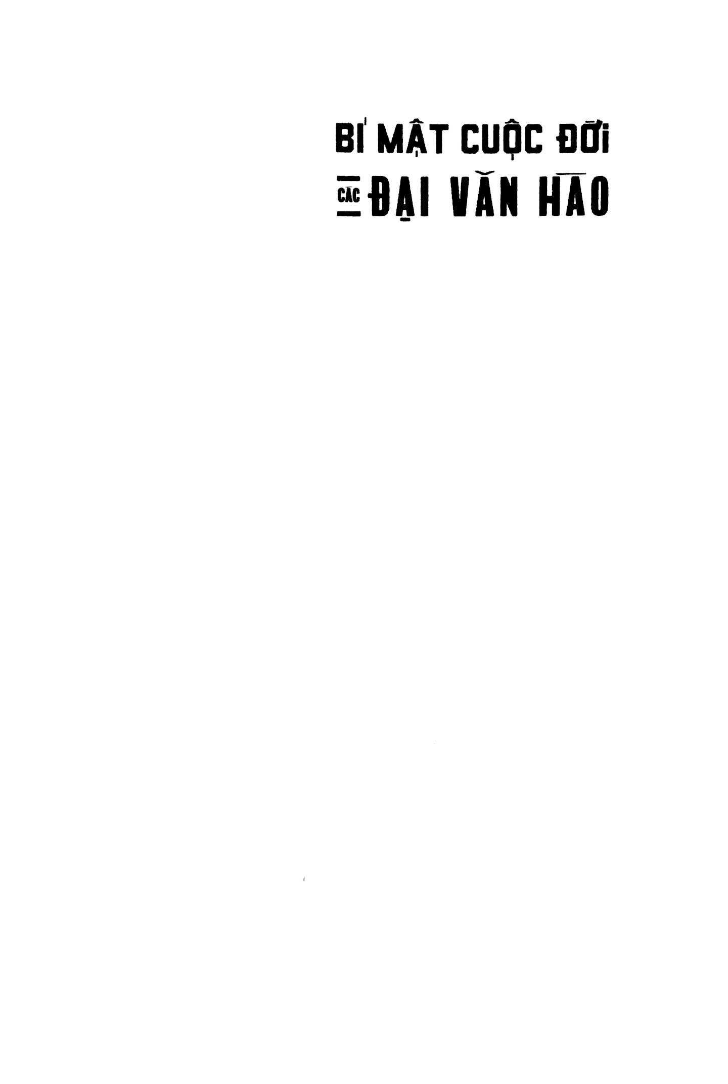 Fahasa - Bí Mật Cuộc Đời Các Đại Văn Hào