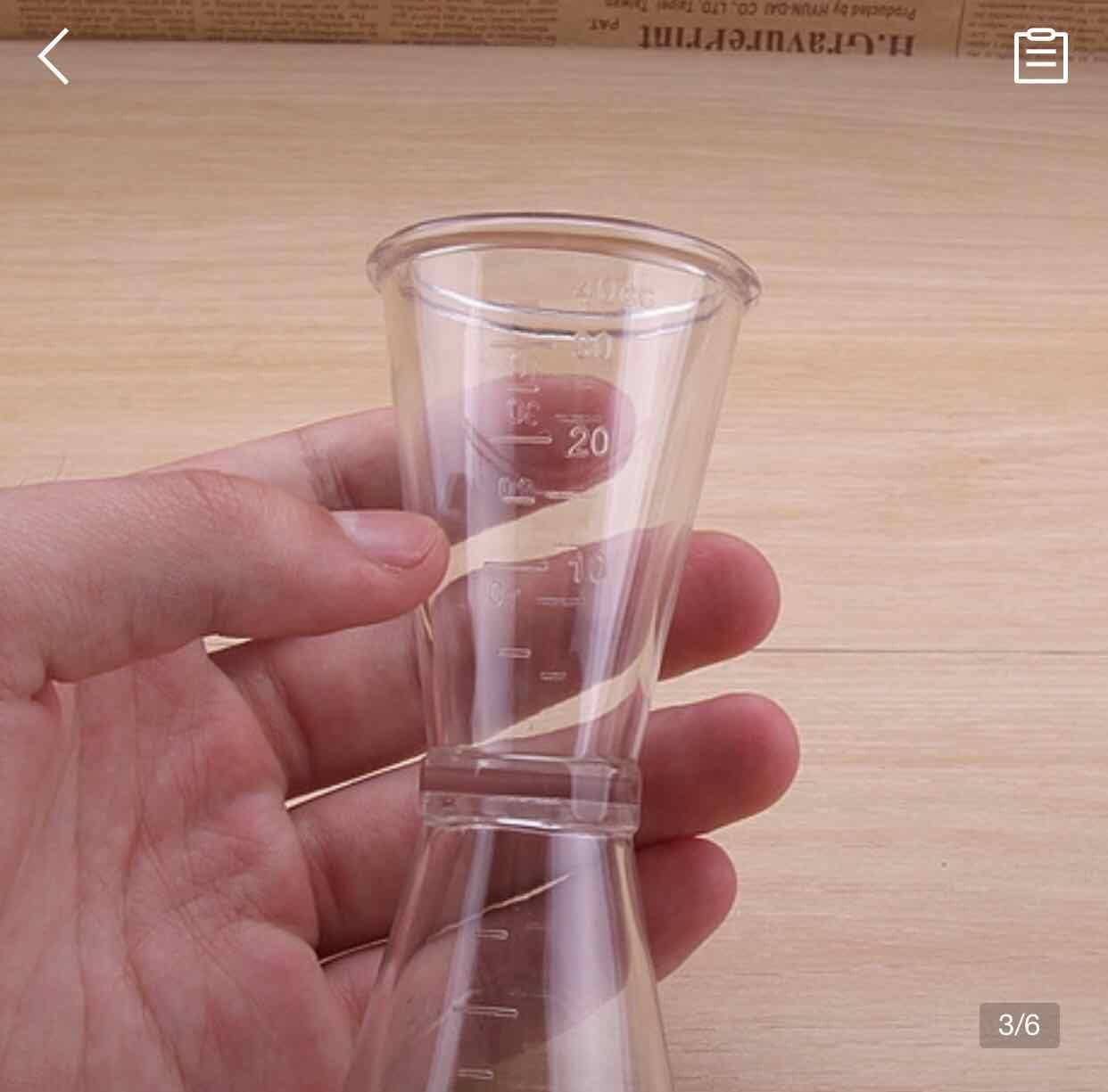 Ly đong nhựa 2 đầu dùng để định lượng - Double Jigger