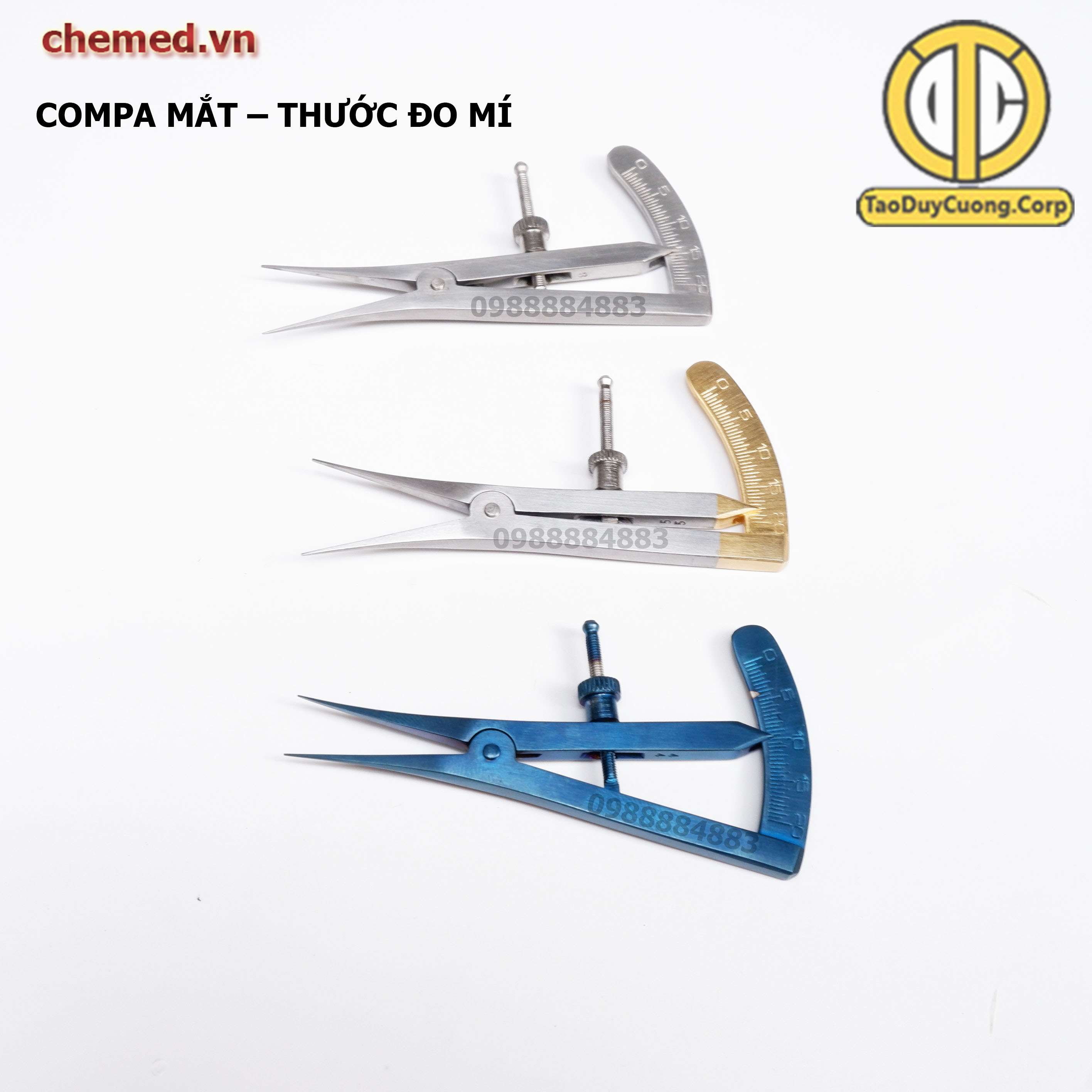 Compa mắt - Thước đo mí mắt