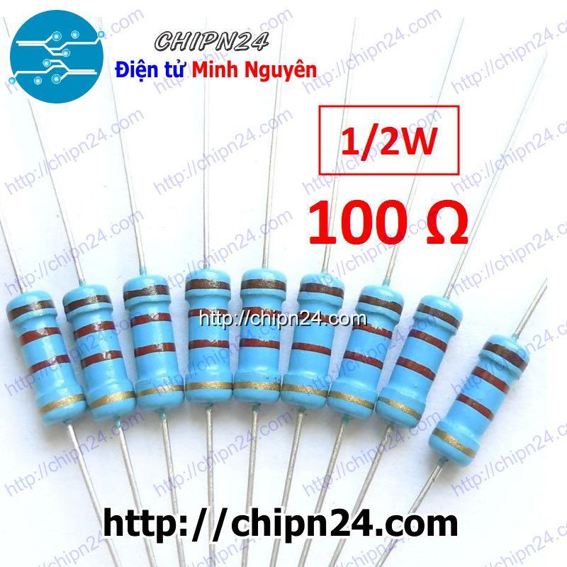 [20 con] điện trở 1/2w 5% (1m 1m5 2m 2m2 3m 3m3 4m7 5m6 6m8 7m5 8m2 10m) - [chọn loại]
